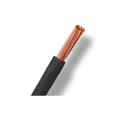 Cable de 25 mm eléctrico negro por metros cero halógenos
