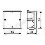 Caja universal para mecanismos en tabique hueco (retractilada) solera  8434259007312 R60117 SOLERA