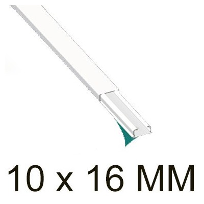 UNEX Canaleta para cables sin tabique blanco 20x50 en pvc Referencia 78045-2