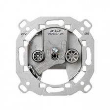ref. 8200398-093  Doble interruptor 10AX Simon 82 embornamiento rapido +  tecla aluminio frio