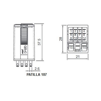 Relé C9-A41X/AC115V Releco en...