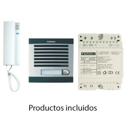 Kit portero electronico Fermax 6202 Citymax 2 Lineas para 2 viviendas