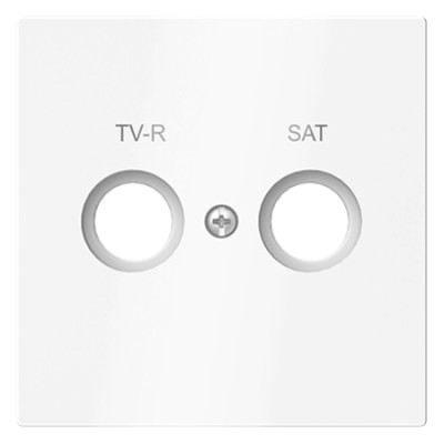 Tapa antena Niessen Alba 8950.1 BL TV SAT blanco brillo