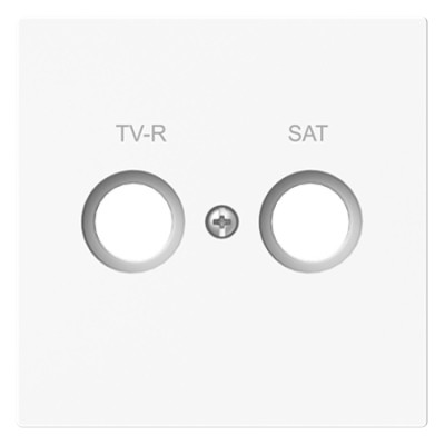 Tapa antena Niessen 8950.1 BT TV SAT blanco mate serie Alba